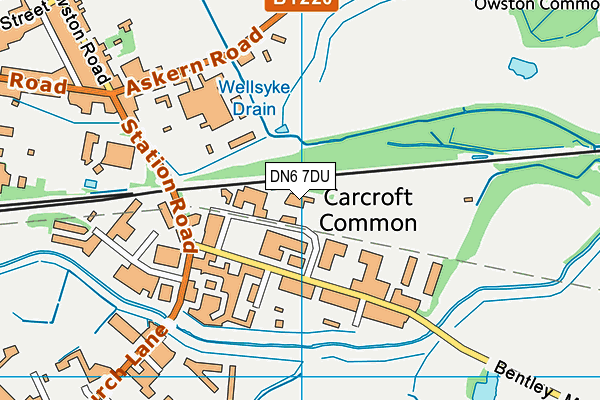 DN6 7DU map - OS VectorMap District (Ordnance Survey) DN6 7DU map - OS VectorMap District (Ordnance Survey)
