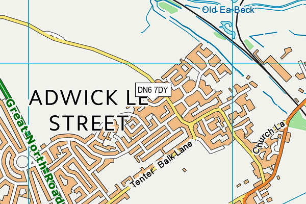 DN6 7DY map - OS VectorMap District (Ordnance Survey) DN6 7DY map - OS VectorMap District (Ordnance Survey)