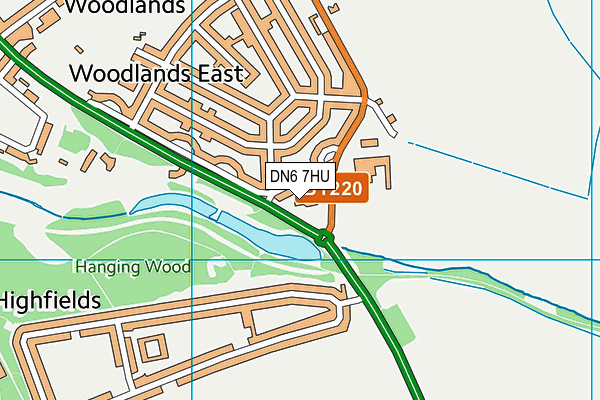 DN6 7HU map - OS VectorMap District (Ordnance Survey) DN6 7HU map - OS VectorMap District (Ordnance Survey)