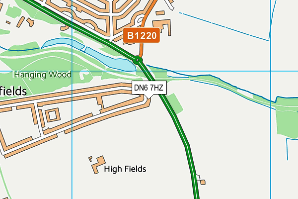 DN6 7HZ map - OS VectorMap District (Ordnance Survey) DN6 7HZ map - OS VectorMap District (Ordnance Survey)