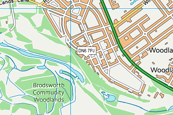 DN6 7PJ map - OS VectorMap District (Ordnance Survey) DN6 7PJ map - OS VectorMap District (Ordnance Survey)