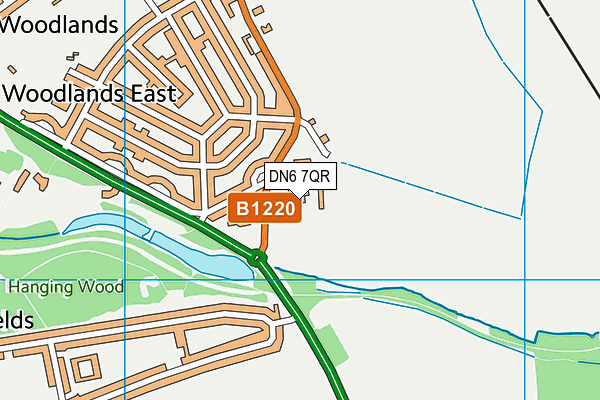 DN6 7QR map - OS VectorMap District (Ordnance Survey) DN6 7QR map - OS VectorMap District (Ordnance Survey)