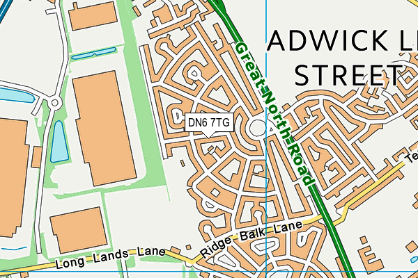 DN6 7TG map - OS VectorMap District (Ordnance Survey) DN6 7TG map - OS VectorMap District (Ordnance Survey)