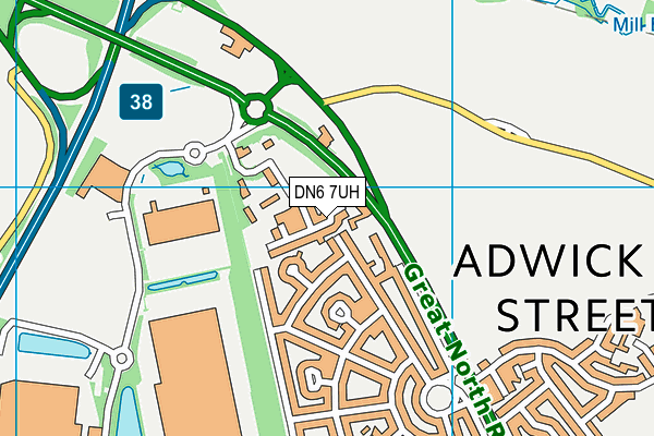 DN6 7UH map - OS VectorMap District (Ordnance Survey) DN6 7UH map - OS VectorMap District (Ordnance Survey)