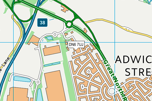 DN6 7UJ map - OS VectorMap District (Ordnance Survey) DN6 7UJ map - OS VectorMap District (Ordnance Survey)