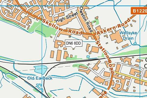 DN6 8DD map - OS VectorMap District (Ordnance Survey) DN6 8DD map - OS VectorMap District (Ordnance Survey)
