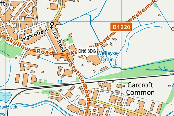 DN6 8DG map - OS VectorMap District (Ordnance Survey) DN6 8DG map - OS VectorMap District (Ordnance Survey)