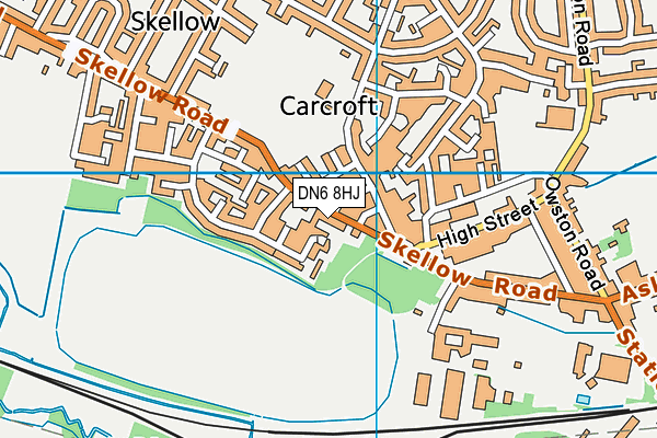 DN6 8HJ map - OS VectorMap District (Ordnance Survey) DN6 8HJ map - OS VectorMap District (Ordnance Survey)