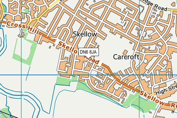 DN6 8JA map - OS VectorMap District (Ordnance Survey)