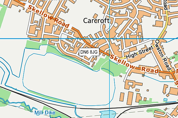 DN6 8JG map - OS VectorMap District (Ordnance Survey) DN6 8JG map - OS VectorMap District (Ordnance Survey)