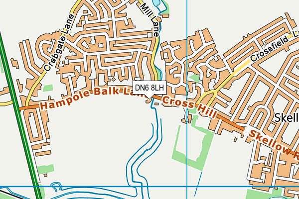 DN6 8LH map - OS VectorMap District (Ordnance Survey) DN6 8LH map - OS VectorMap District (Ordnance Survey)