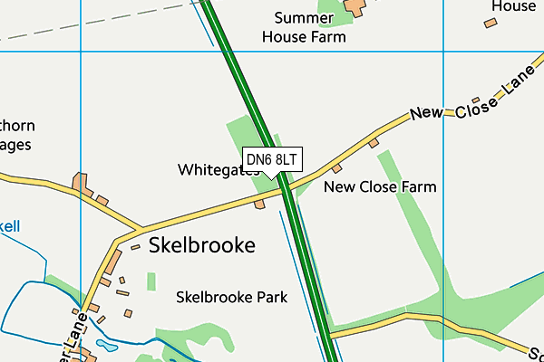 DN6 8LT map - OS VectorMap District (Ordnance Survey) DN6 8LT map - OS VectorMap District (Ordnance Survey)