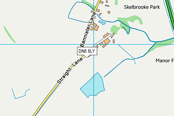 DN6 8LY map - OS VectorMap District (Ordnance Survey) DN6 8LY map - OS VectorMap District (Ordnance Survey)