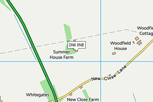 DN6 8NB map - OS VectorMap District (Ordnance Survey) DN6 8NB map - OS VectorMap District (Ordnance Survey)
