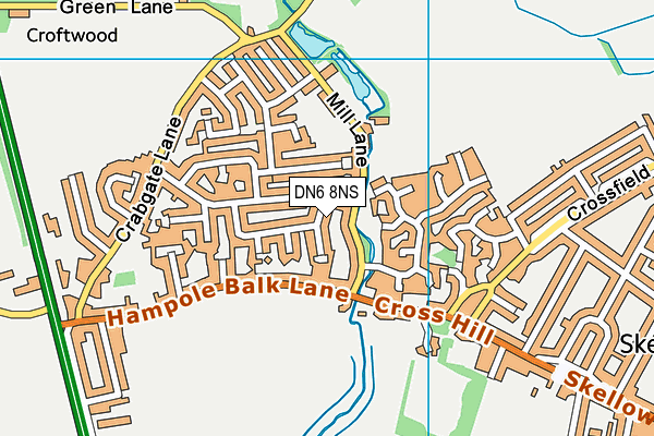 DN6 8NS map - OS VectorMap District (Ordnance Survey) DN6 8NS map - OS VectorMap District (Ordnance Survey)