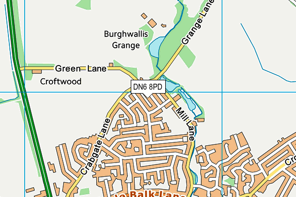 DN6 8PD map - OS VectorMap District (Ordnance Survey) DN6 8PD map - OS VectorMap District (Ordnance Survey)
