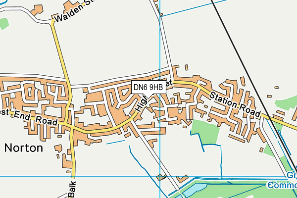 DN6 9HB map - OS VectorMap District (Ordnance Survey) DN6 9HB map - OS VectorMap District (Ordnance Survey)