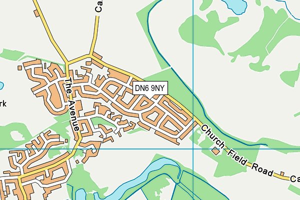 DN6 9NY map - OS VectorMap District (Ordnance Survey) DN6 9NY map - OS VectorMap District (Ordnance Survey)