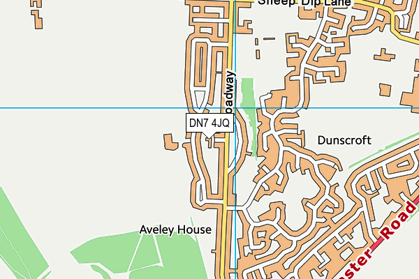 DN7 4JQ map - OS VectorMap District (Ordnance Survey) DN7 4JQ map - OS VectorMap District (Ordnance Survey)