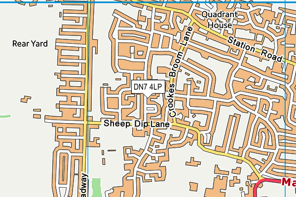 DN7 4LP map - OS VectorMap District (Ordnance Survey) DN7 4LP map - OS VectorMap District (Ordnance Survey)