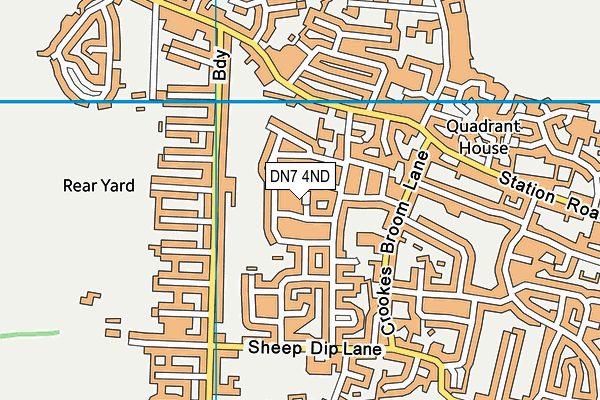 DN7 4ND map - OS VectorMap District (Ordnance Survey) DN7 4ND map - OS VectorMap District (Ordnance Survey)