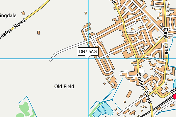DN7 5AG map - OS VectorMap District (Ordnance Survey) DN7 5AG map - OS VectorMap District (Ordnance Survey)