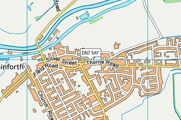 DN7 5AY map - OS VectorMap District (Ordnance Survey) DN7 5AY map - OS VectorMap District (Ordnance Survey)