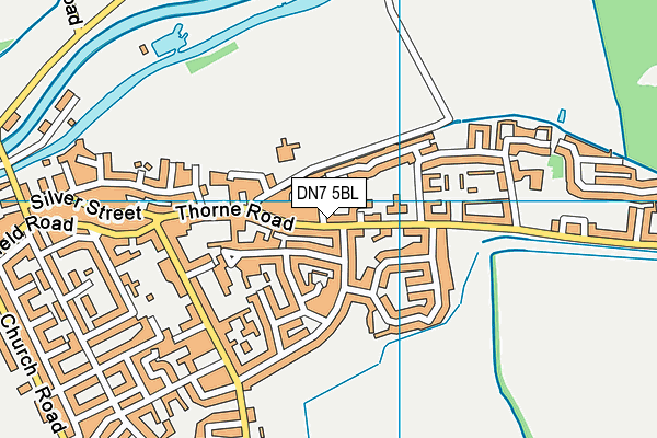 DN7 5BL map - OS VectorMap District (Ordnance Survey) DN7 5BL map - OS VectorMap District (Ordnance Survey)