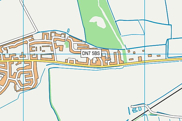 DN7 5BS map - OS VectorMap District (Ordnance Survey) DN7 5BS map - OS VectorMap District (Ordnance Survey)