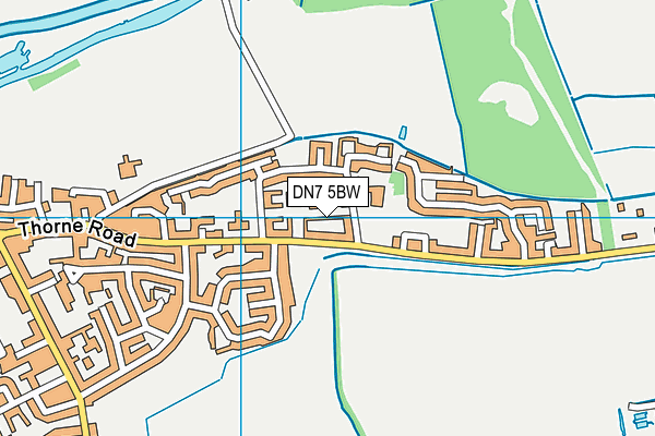 DN7 5BW map - OS VectorMap District (Ordnance Survey) DN7 5BW map - OS VectorMap District (Ordnance Survey)