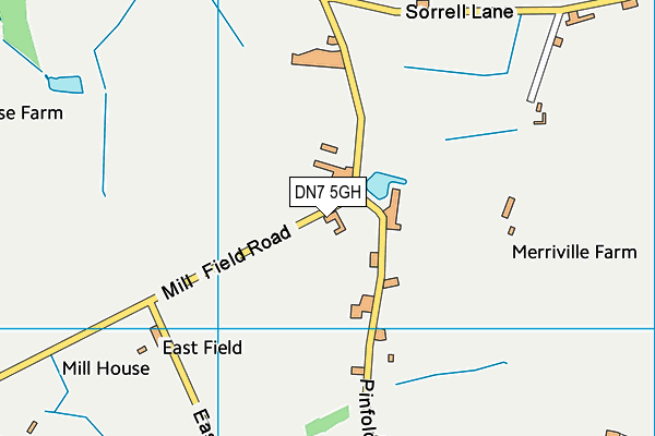 DN7 5GH map - OS VectorMap District (Ordnance Survey) DN7 5GH map - OS VectorMap District (Ordnance Survey)