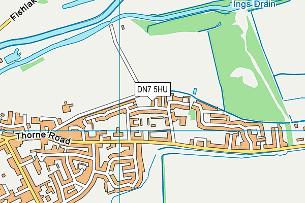 DN7 5HU map - OS VectorMap District (Ordnance Survey) DN7 5HU map - OS VectorMap District (Ordnance Survey)