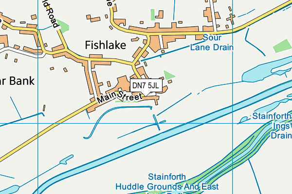 DN7 5JL map - OS VectorMap District (Ordnance Survey) DN7 5JL map - OS VectorMap District (Ordnance Survey)