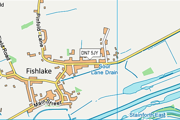 DN7 5JY map - OS VectorMap District (Ordnance Survey) DN7 5JY map - OS VectorMap District (Ordnance Survey)