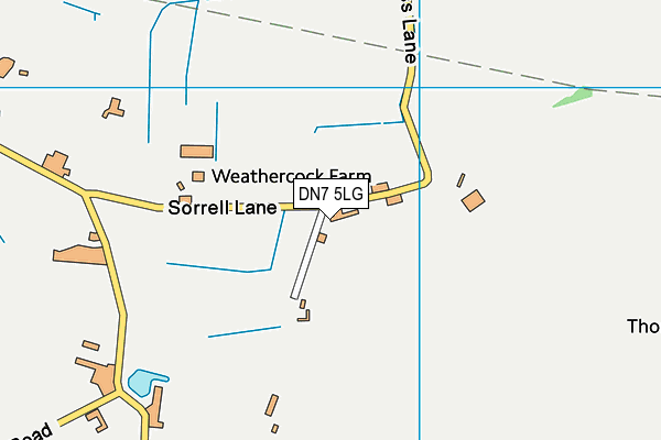 DN7 5LG map - OS VectorMap District (Ordnance Survey) DN7 5LG map - OS VectorMap District (Ordnance Survey)