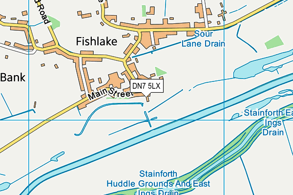 DN7 5LX map - OS VectorMap District (Ordnance Survey) DN7 5LX map - OS VectorMap District (Ordnance Survey)