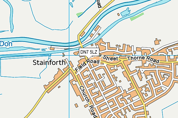 DN7 5LZ map - OS VectorMap District (Ordnance Survey) DN7 5LZ map - OS VectorMap District (Ordnance Survey)