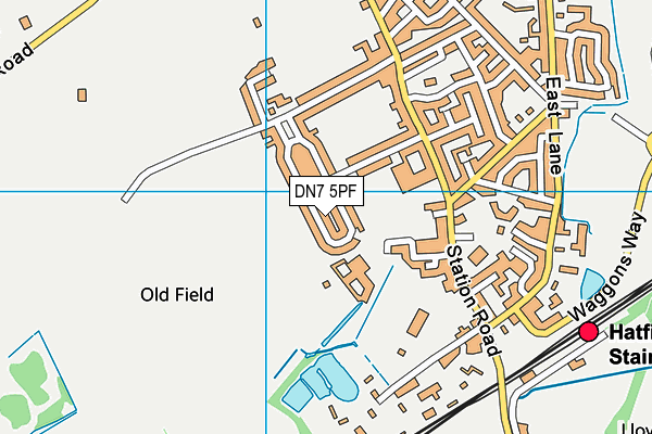 DN7 5PF map - OS VectorMap District (Ordnance Survey) DN7 5PF map - OS VectorMap District (Ordnance Survey)