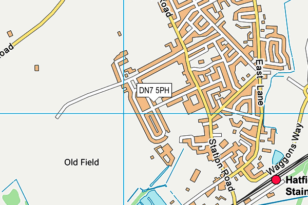 DN7 5PH map - OS VectorMap District (Ordnance Survey) DN7 5PH map - OS VectorMap District (Ordnance Survey)