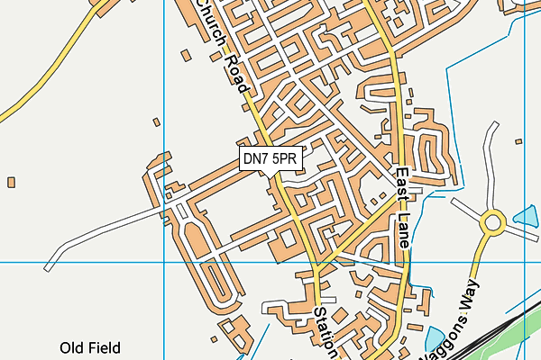 DN7 5PR map - OS VectorMap District (Ordnance Survey) DN7 5PR map - OS VectorMap District (Ordnance Survey)
