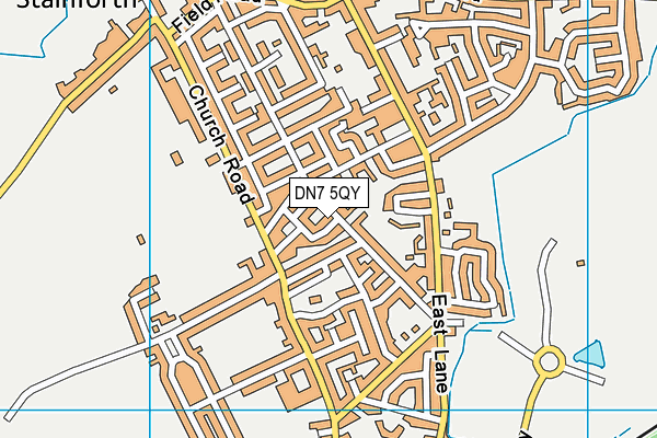DN7 5QY map - OS VectorMap District (Ordnance Survey) DN7 5QY map - OS VectorMap District (Ordnance Survey)