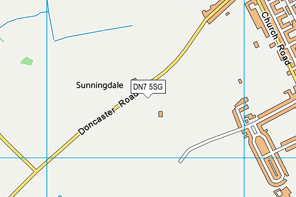 DN7 5SG map - OS VectorMap District (Ordnance Survey) DN7 5SG map - OS VectorMap District (Ordnance Survey)