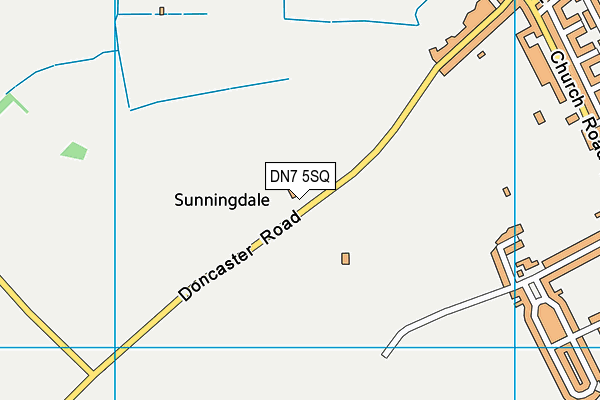 DN7 5SQ map - OS VectorMap District (Ordnance Survey) DN7 5SQ map - OS VectorMap District (Ordnance Survey)