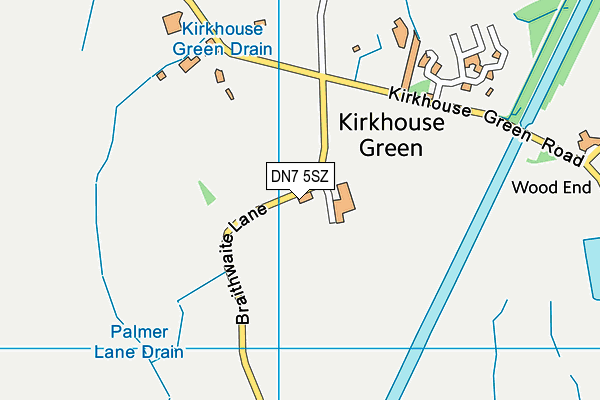 DN7 5SZ map - OS VectorMap District (Ordnance Survey) DN7 5SZ map - OS VectorMap District (Ordnance Survey)