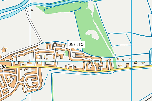 DN7 5TQ map - OS VectorMap District (Ordnance Survey) DN7 5TQ map - OS VectorMap District (Ordnance Survey)