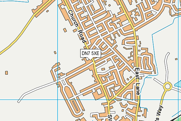 DN7 5XE map - OS VectorMap District (Ordnance Survey) DN7 5XE map - OS VectorMap District (Ordnance Survey)