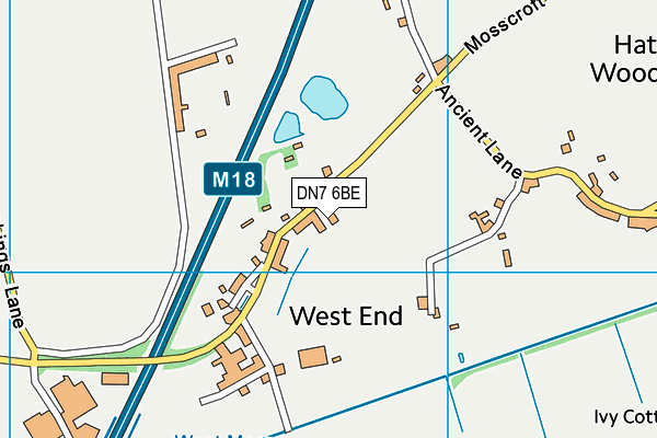 DN7 6BE map - OS VectorMap District (Ordnance Survey) DN7 6BE map - OS VectorMap District (Ordnance Survey)