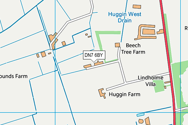 DN7 6BY map - OS VectorMap District (Ordnance Survey) DN7 6BY map - OS VectorMap District (Ordnance Survey)