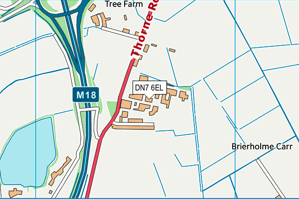 DN7 6EL map - OS VectorMap District (Ordnance Survey) DN7 6EL map - OS VectorMap District (Ordnance Survey)
