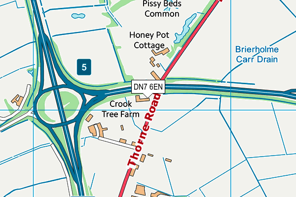 DN7 6EN map - OS VectorMap District (Ordnance Survey) DN7 6EN map - OS VectorMap District (Ordnance Survey)